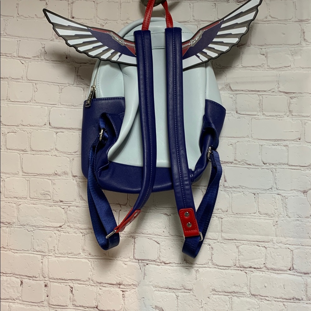 Loungefly Mini Falcon Captain America Cosplay Themed Backpack - Picture 4 of 10